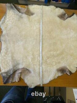 4x Genuine Sheepskin Natural XXL LARGE Different Sizes White / Cream Fur Rug