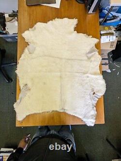 4x Genuine Sheepskin Natural XXL LARGE Different Sizes White / Cream Fur Rug