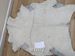 4x Genuine Sheepskin Natural XXL LARGE Different Sizes White / Cream Fur Rug