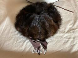 AAGE THAARUP DESIGNER Royal Milliner Real Fur Beautiful Vintage Hat Rare Item