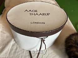AAGE THAARUP DESIGNER Royal Milliner Real Fur Beautiful Vintage Hat Rare Item