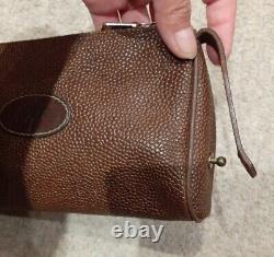 Authentic Mulberry Brown Pouch / Make Up / Brush Bag / Purse / Clutch Bag. VTG