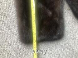 B2-1Vintage New Design 100% High Quality real fox Collar With Mink Fur Coat