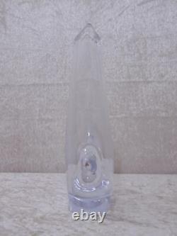 Bohemia Glass Design Art Glass Vase Cut Decor Fruit Vintage circa 1970 24.5cm