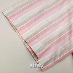 Burberry Vintage Shirt Large Mens Pink Short Sleeve Striped Genuine Regular Fit