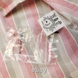 Burberry Vintage Shirt Large Mens Pink Short Sleeve Striped Genuine Regular Fit