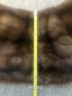 C6-3new design Vintage 100% Real High Quality Russia Sable fur Stole Wrap