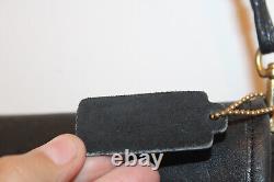 COACH Black Leather Early Dinky Shoulder Clutch Bag with Hangtag NYC Vintage RARE