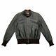 Delan Real Soft Leather Lined Jacket Vintage High End Designer Biker Grey Vtg