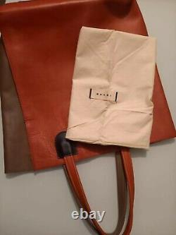 Designer Genuine Marni Leather Tote Bag Men Womens Unisex Retro Vintage Style