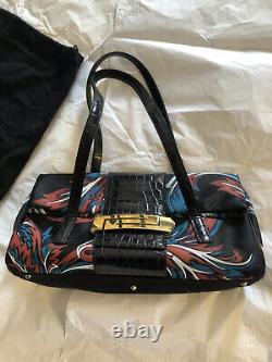 GENUINE 90's GIANNI VERSACE VINTAGE SIGNATURE DESIGN BAGUETTE STYLE HANDBAG