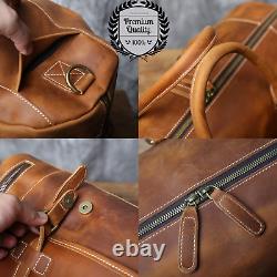 GENUINE LEATHER Mens Designer Bag Vintage Stylish Crossbody Shoulder Handbag