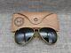 Genuine Bausch & Lomb Ray-ban Aviator Vintage Sunglasses 58/14 Gold / Green