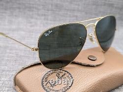 Genuine Bausch & Lomb Ray-Ban Aviator Vintage Sunglasses 58/14 Gold / Green