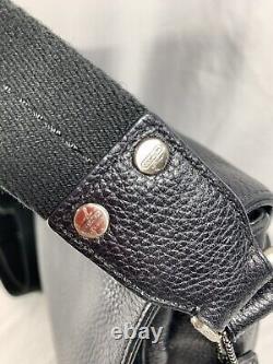 Genuine vintage COACH Camden pebbled black leather brief messenger bag