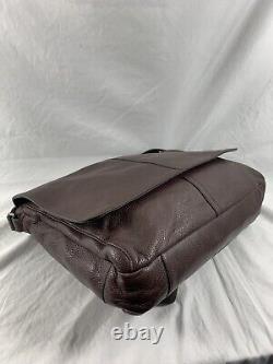 Genuine vintage COACH Camden pebbled brown leather brief messenger bag