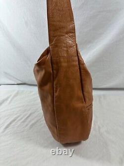 Genuine vintage SEDGWICK tan leather shoulder bag purse hobo