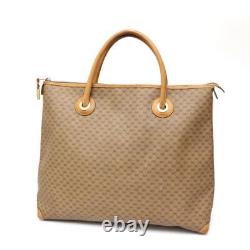 Gucci Handbag Tote Bag Genuine Leather Old Vintage GG Women's Purse, Bag Used