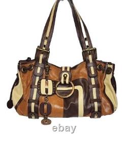 Isabella Fiore Mod Block Stephanie Embellished Applique Shoulder Handbag $720