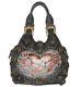 Isabella Fiore Rare Britta Me Hearty Studded Floral Hobo Shoulder Handbag $795