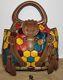 Isabella Fiore Rare Vintage Flower Power Marcia Studded Tasseled Handbag $795