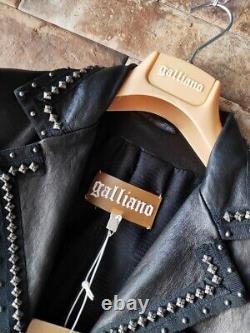 John Galliano Vintage Genuine Leather /Accessories with Logo New with Label 40IT