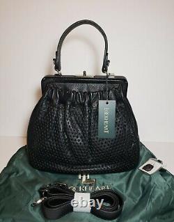 Lockheart Meshed Up Maxine Tasseled Woven Vintage Leather Handbag Crossbody $545