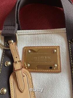 Louis Vuitton Vintage 2006 Antigua Tote Top Handle Mini Bag in White