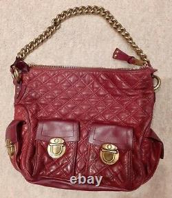 MARC JACOBS Quilted Leather Chain Straps Vintage Shoulder Bag Large. Rrp 1600 $