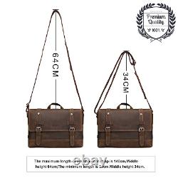 MENS LUXURY BAG Genuine Leather Designer Vintage Handmade Laptop Sling Handbag