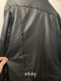 Mens Vintage Designer Rare Diesel Genuine Leather Jacket -Size Large Vgc RRP£450