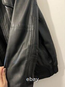 Mens Vintage Designer Rare Diesel Genuine Leather Jacket -Size Large Vgc RRP£450