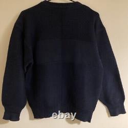 Mens Vintage Genuine Burberry Thick Knit Jumper Pullover. Chest 42. Logo. PERFECT