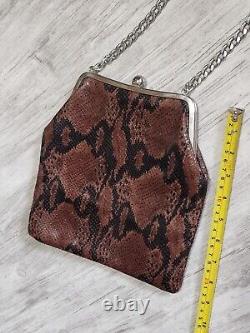 NEW Neiman Marcus 100% Genuine Leather VINTAGE Crossbody Purse Made In Italy