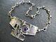 Necklace Silver 835 Oly Vintage Design Chain With Amethyst Gemstone