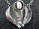 Necklace Silver 925 Pearl Vintage Design From Circa 1980 With Beads