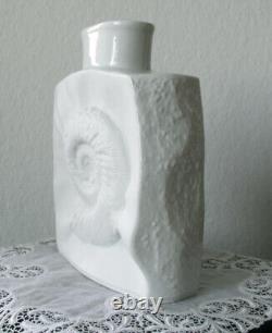 Old Vase Ammonite Vase Bisquite Porcelain Hutchenreuther Design 22cm