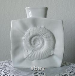 Old Vase Ammonite Vase Bisquite Porcelain Hutchenreuther Design 22cm