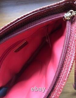 Portofino Collection Vintage Red Genuine Leather Crossbody Shoulder Purse Bag