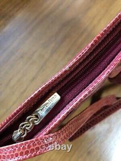 Portofino Collection Vintage Red Genuine Leather Crossbody Shoulder Purse Bag