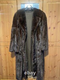 Quality Vintage Real Mink Fur Coat By London Design National Fur Company