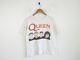 Rare Vintage Queen Band Genuine 1989 Freddy Mercury Crew Neck Rock Top T-shirt L