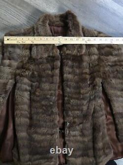Real Mink Fur S/M Wedding Wrap Cape Shawl & Fox Stole Vintage Mink Ray's Furs