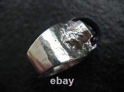 Ring Silver 835 Oly Vintage Design with Amethyst Gemstone