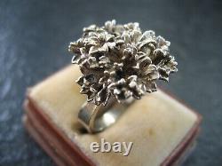 Ring Silver 925 Flora Danica Eggert Denmark Vintage Design Flower Ring