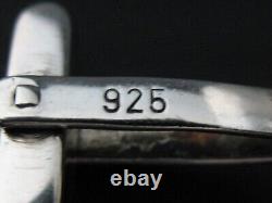 Silver 925 Enamel Cufflinks Vintage Design Rare from circa 1965