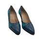 Size 3.5 Blue/turquoise Genuine Ostrich Exquisite Vintage Design Of The 70s