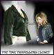 Topshop Kate Moss Vintage Iconic Crop Green Aged Leather Biker Jacket Uk 14 42