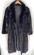 Vtg Luxurious Mahogany Genuine Mink Fur Full Length Long Coat Jacket Men's Sz L