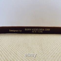 Vintage 1981 Barry Kieselstein Cord Sterling Silver Genuine Lizard Belt&Buckle